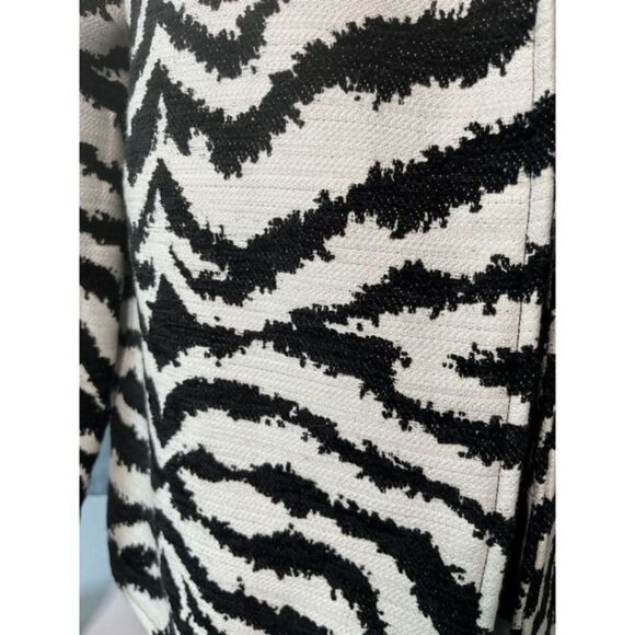 Painted Pony Zebra Print Womens Work Business Blazer‎ Coat Size Medium - Picture 3 of 6